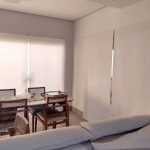 Cortina Rolo Tela Solar na sala de jantar